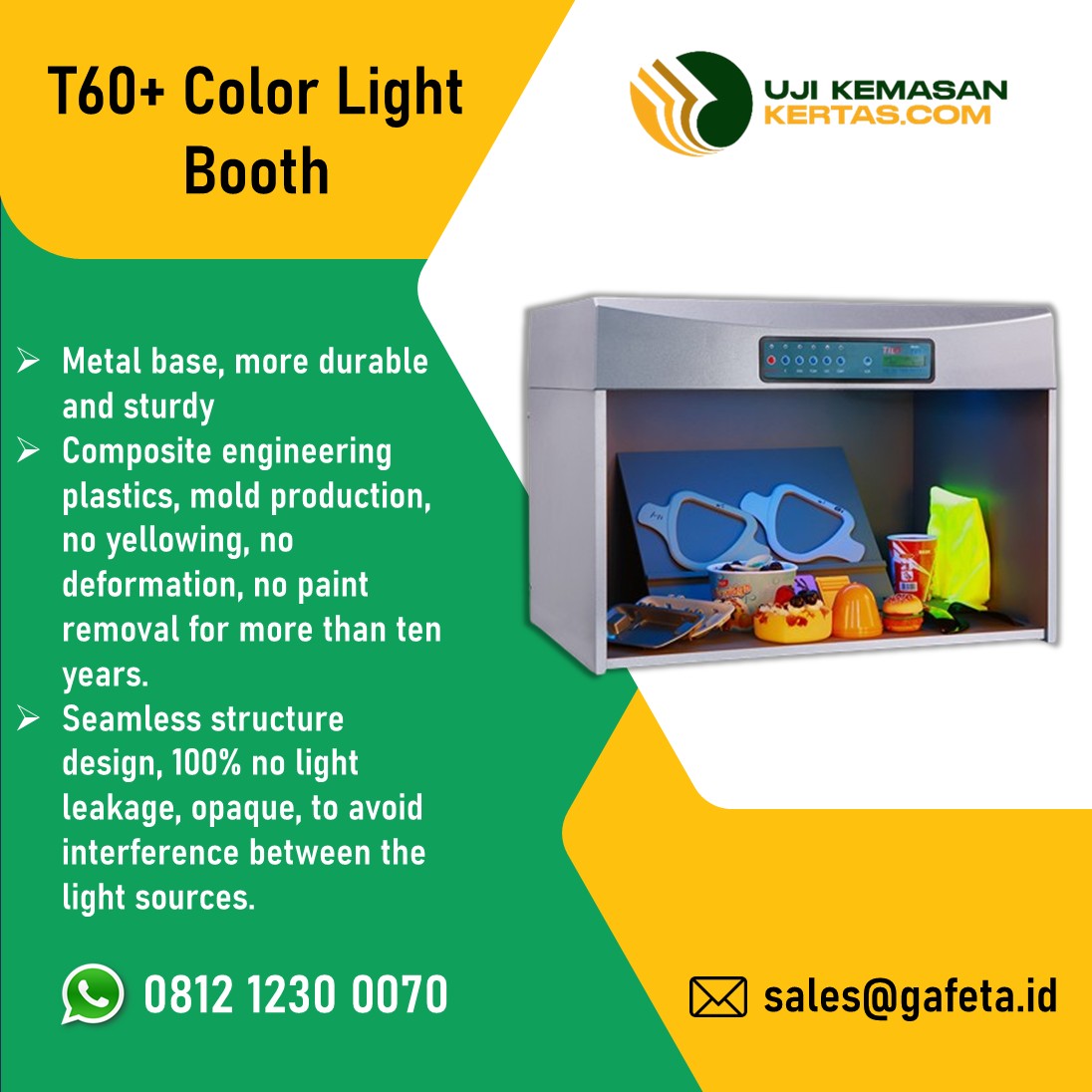 Jual T60+ Color Matching Light Booth untuk Mencocokkan Warna Produk