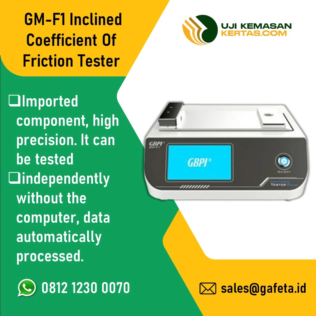 Coefficient Of Friction Tester